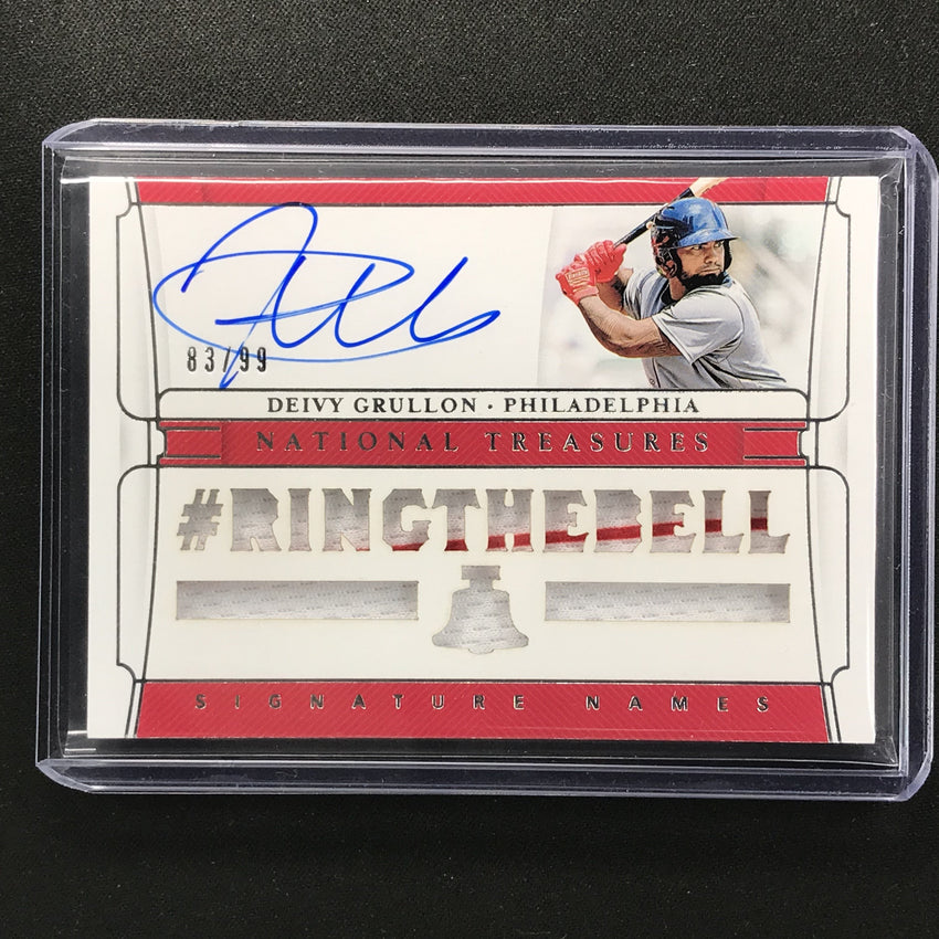 2020 National Treasures DEIVY GRULLON Signatures Names Patch Auto 83/99-Cherry Collectables