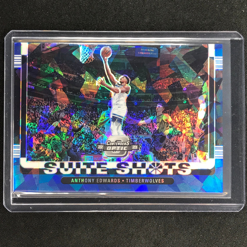 2022-23 Contenders Optic Anthony Davis Suite Shots Blue Cracked Ice 10/75