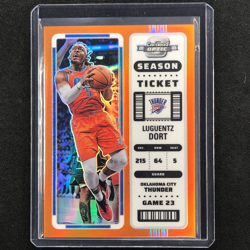 2022-23 Contenders Optic Luguentz Dort Season Ticket Orange 32/49