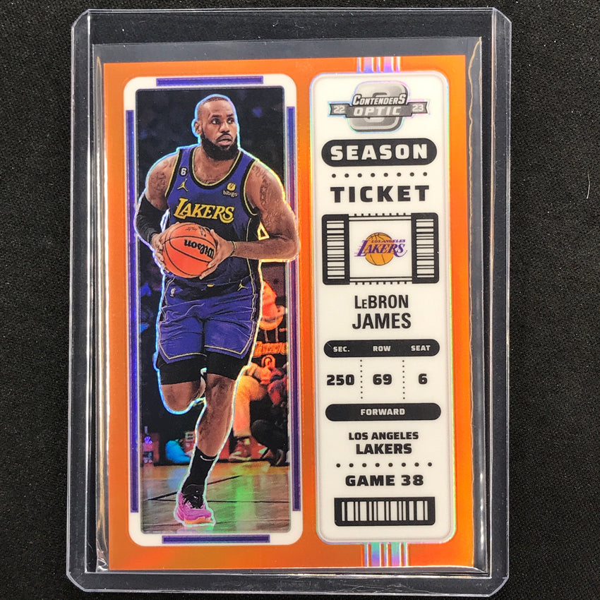 2022-23 Contenders Optic Lebron James Season Ticket Orange 41/49