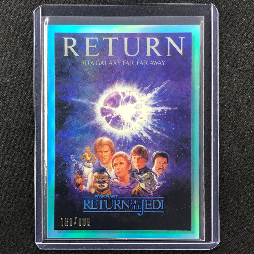 2023 Star Wars Galaxy Chrome RETURN OF THE JEDI 40th Anniversary Aqua 181/199 #3