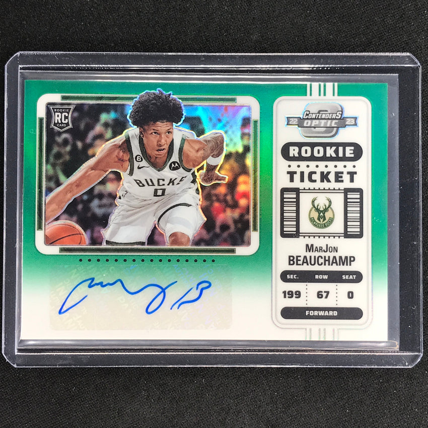 2022-23 Contenders Optic Marjon Beauchamp Variation Rookie Ticket Auto 69/75
