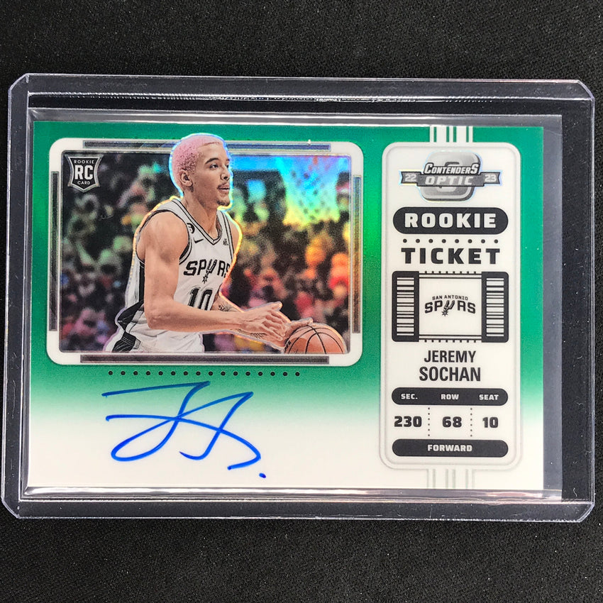 JEREMY SOCHAN contenders auto PSA10 Jeremy Sochan 2022 Contenders