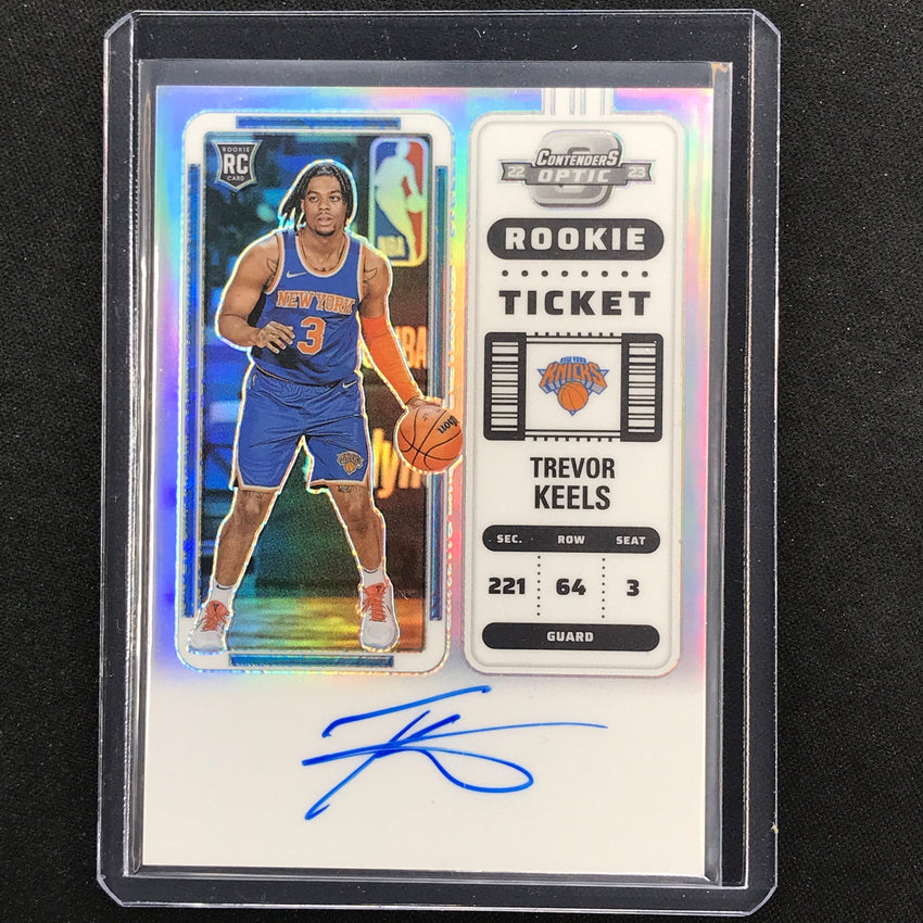2022-23 Contenders Optic TREVOR KEELS Rookie Ticket Auto Silver Prizm #124