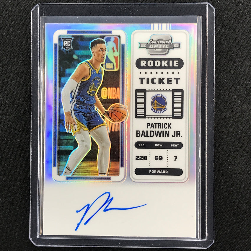 2022-23 Contenders Optic Patrick Baldwin Jr Rookie Ticket Auto Silver Prizm No 129