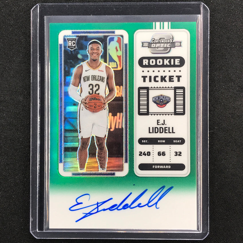 2022-23 Contenders Optic E.j. Liddell Rookie Ticket Auto Green 38/75