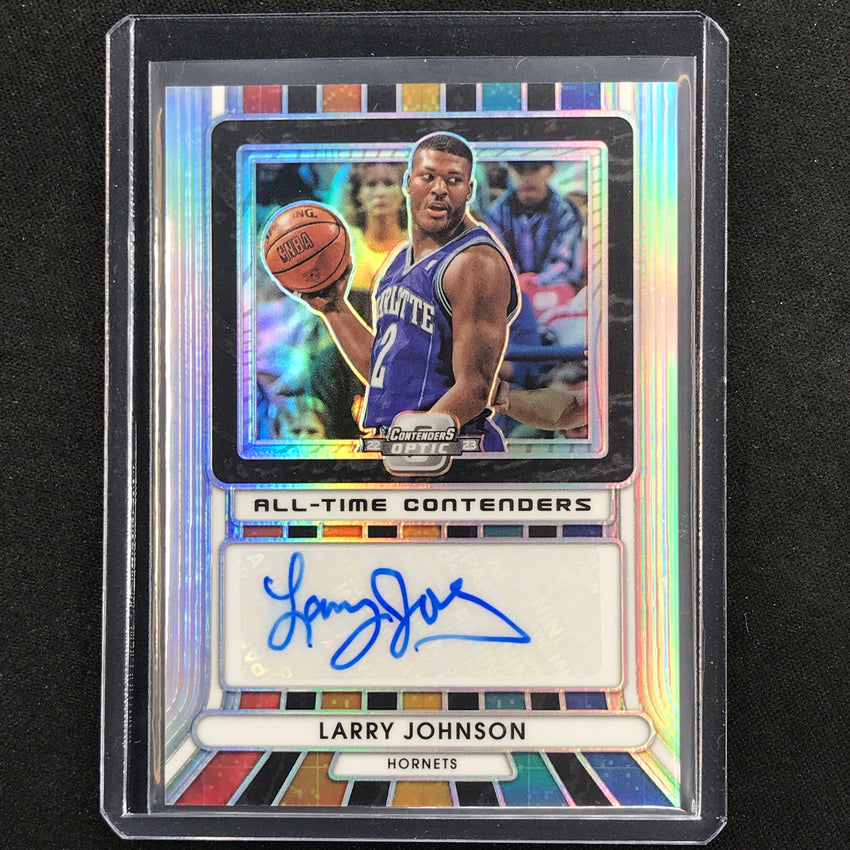 2022-23 Contenders Optic Larry Johnson All-time Contenders Auto Silver 35/125