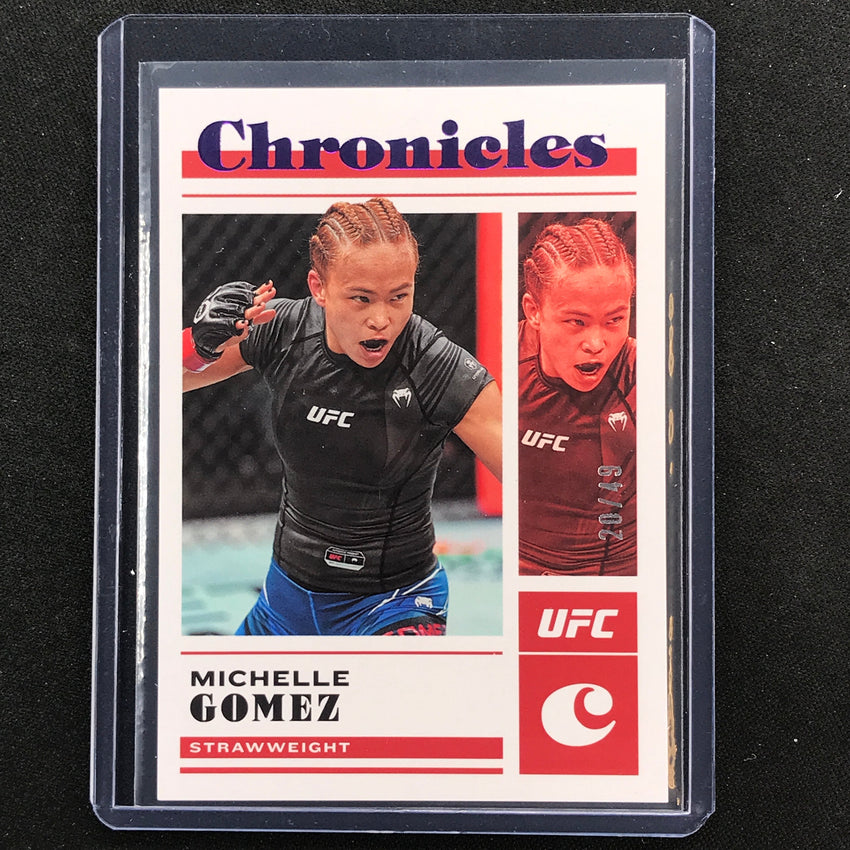 2023 Chronicles UFC Michelle Gomez Chronicles Base Set Purple 20/49