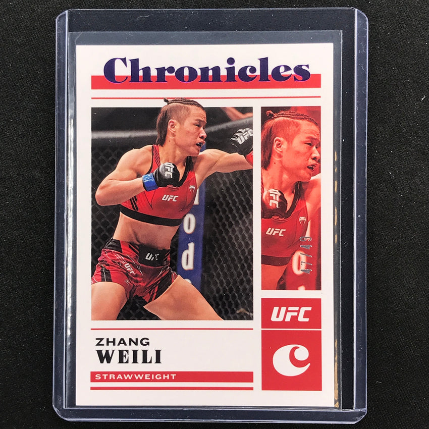2023 Chronicles UFC Zhang Weili Chronicles Base Set Purple 47/49