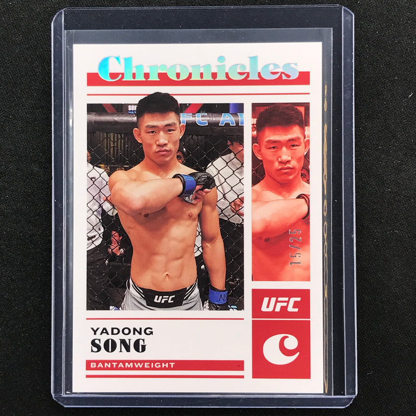 2023 Chronicles UFC Yadong Song Chronicles Base Set Holo Silver 15/25