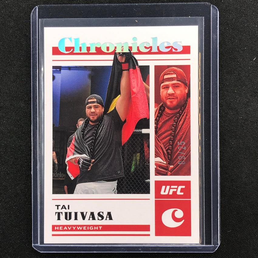 2023 Chronicles UFC Tai Tuivasa Chronicles Base Set Holo Silver 9/25