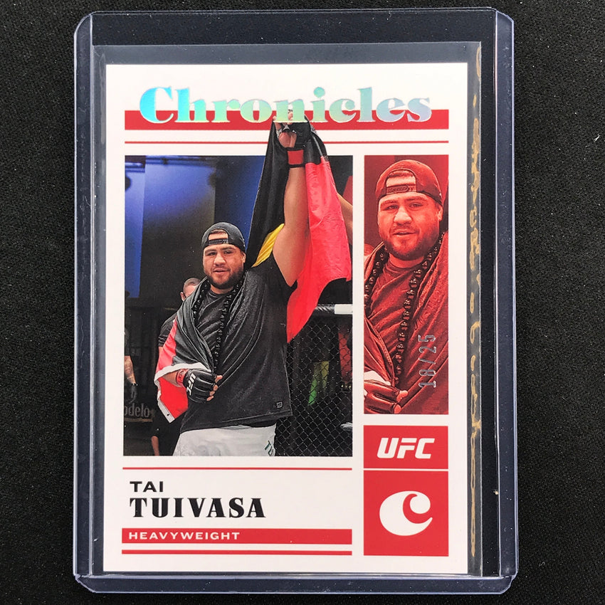 2023 Chronicles UFC Tai Tuivasa Chronicles Base Set Holo Silver 18/25