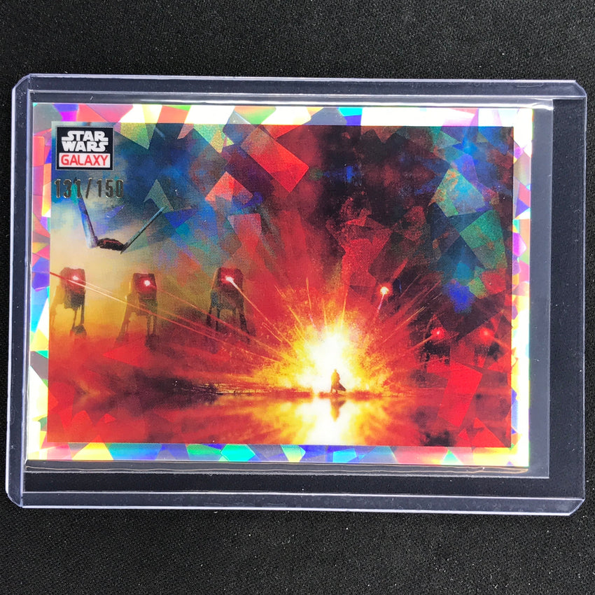 2023 Star Wars Galaxy Chrome Face The Dark Side Base Atomic 131/150 No 60
