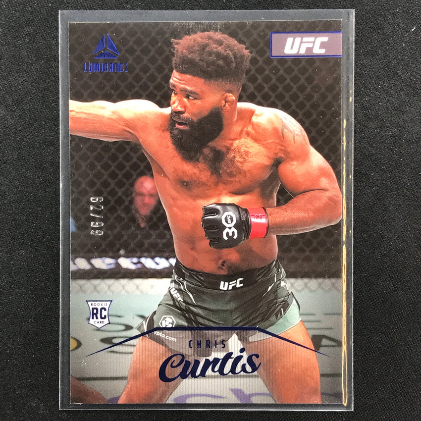 2023 Chronicles UFC CHRIS CURTIS Luminance Rookie Blue 62/99 #155