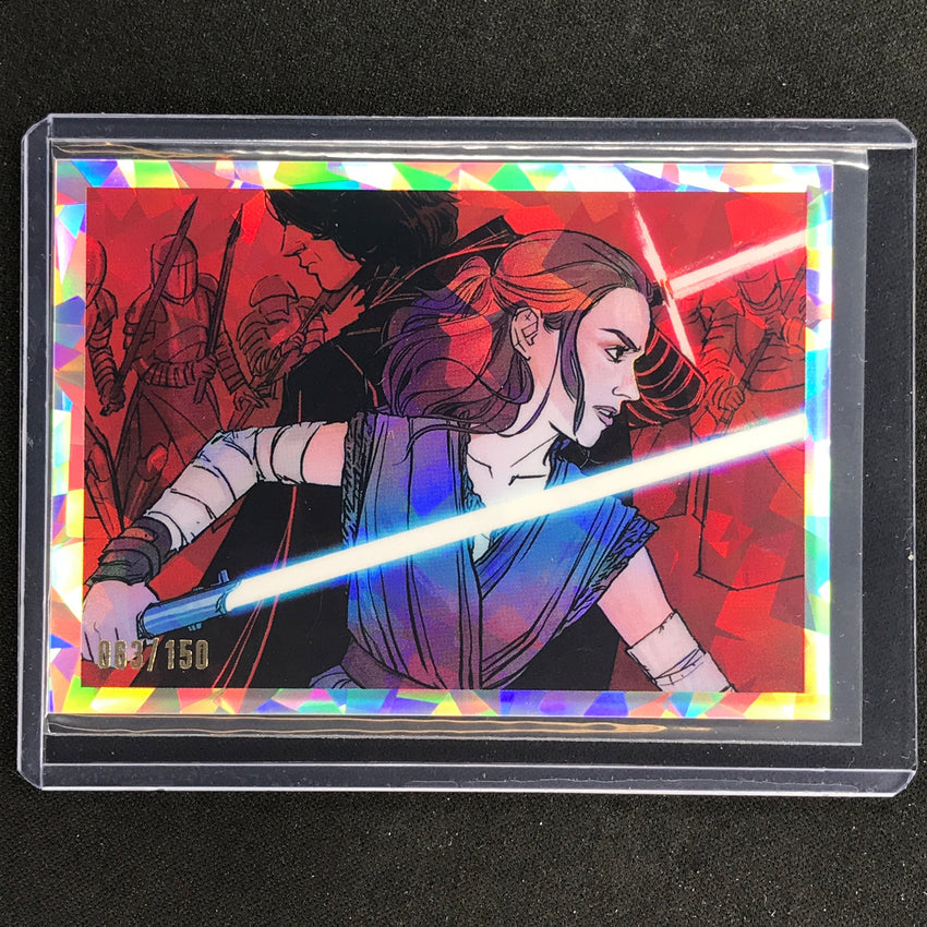 2023 Star Wars Galaxy Chrome Rey And Kylo Ren Women Of Star Wars Atomic 63/150