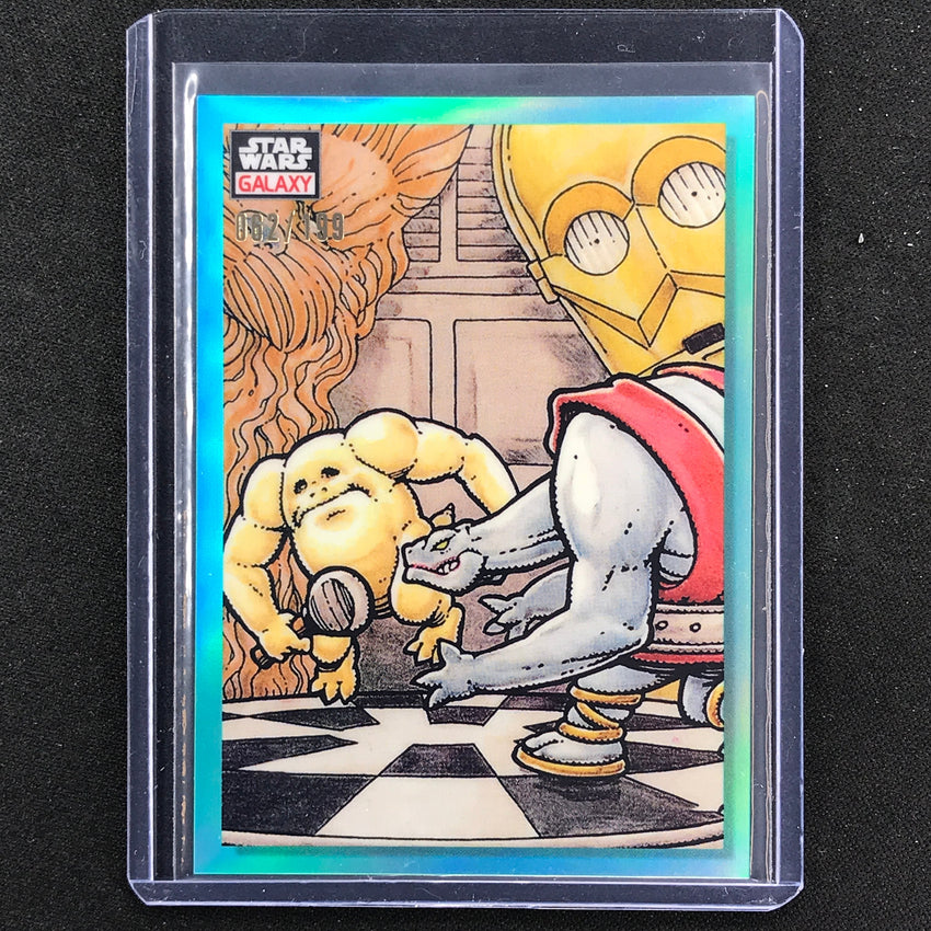 2023 Star Wars Galaxy Chrome HOLOCHESS CONTEST Base Aqua 62/199 #11