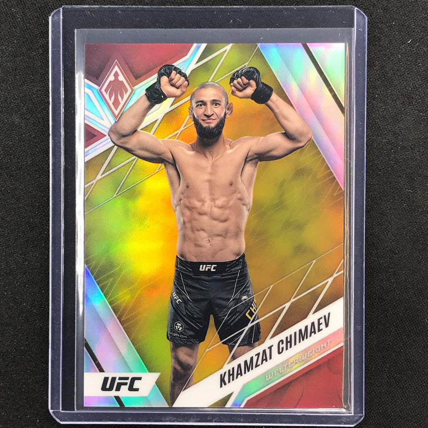 2023 Chronicles UFC Khamzat Chimaev Phoenix Gold Prizm 6/10