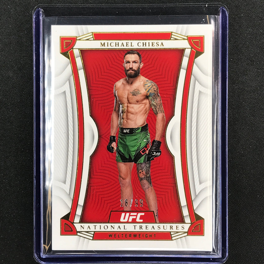 2023 Chronicles UFC MICHAEL CHIESA National Treasures Base 18/99 #442