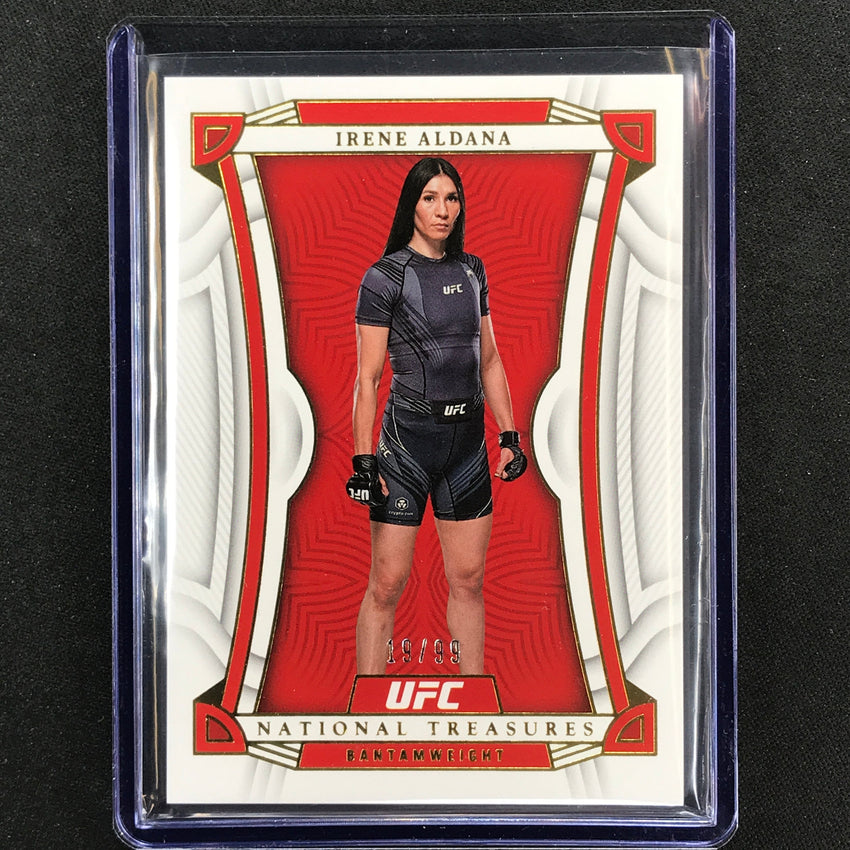 2023 Chronicles UFC IRENE ALDANA National Treasures Base 19/99 #454