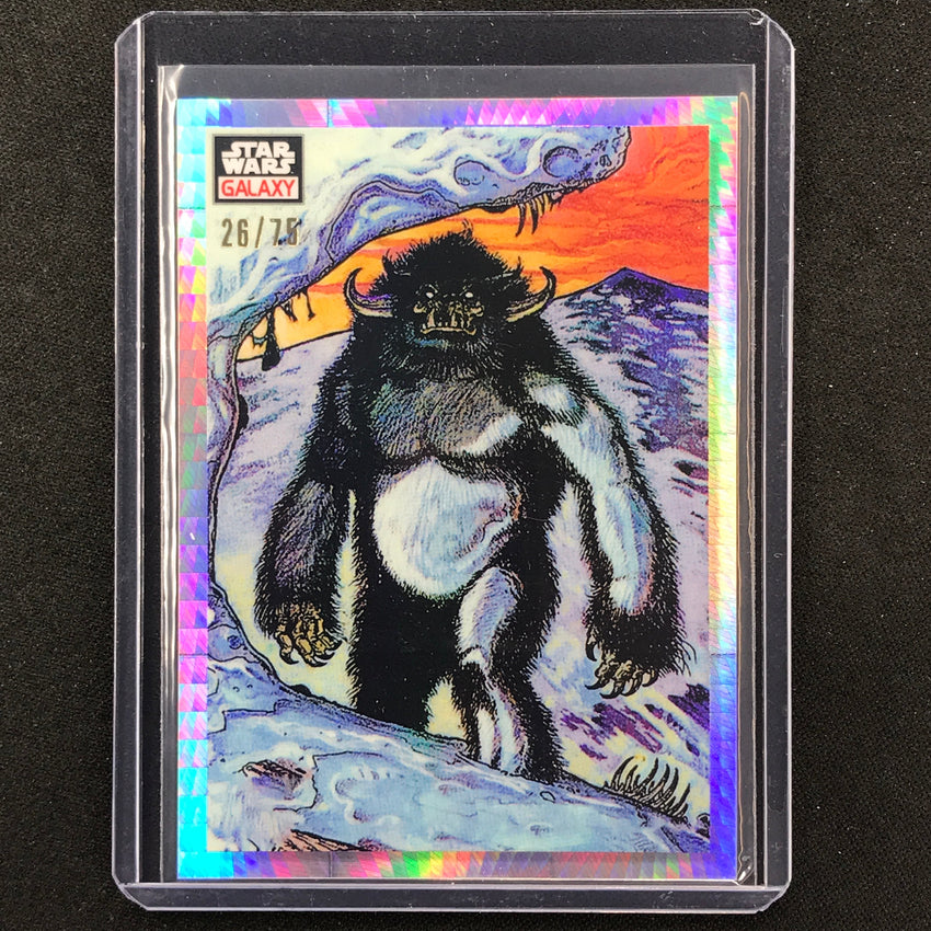 2023 Star Wars Galaxy Chrome WILD WAMPA Base Prism 26/75 #9