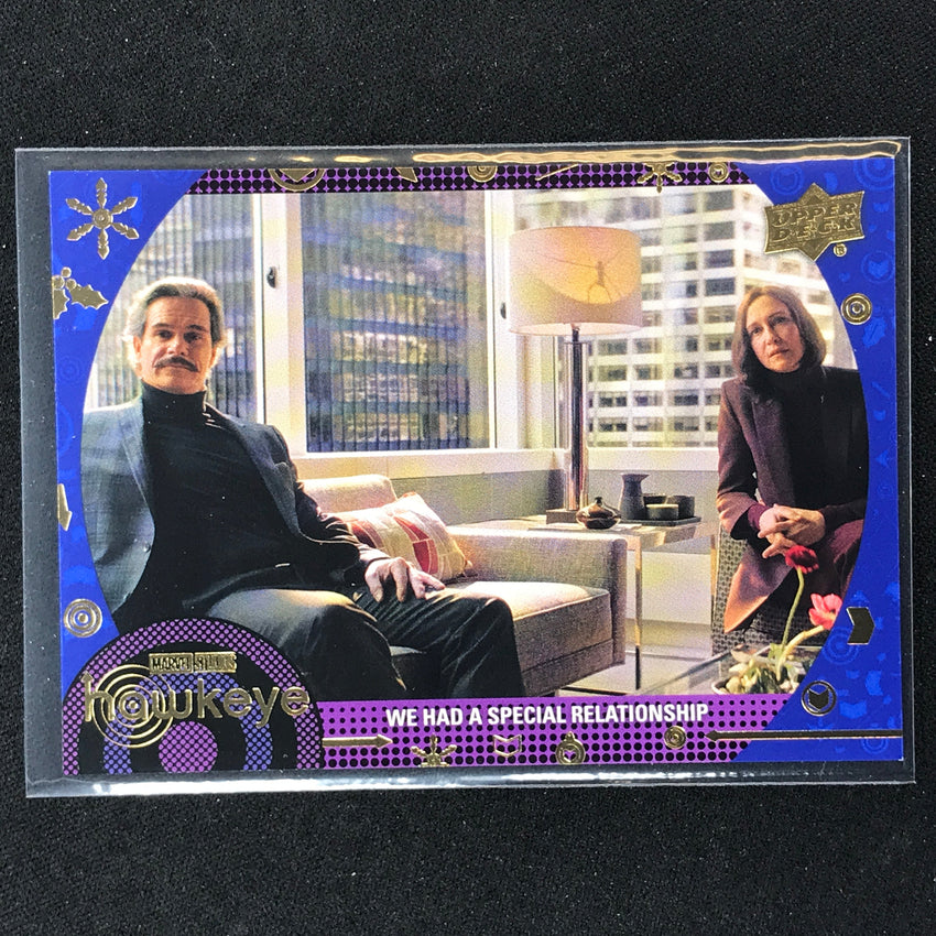2023 Marvel Hawkeye WE HAD A SPECIAL RELATIONSHIP Base Blue 32/199 #25