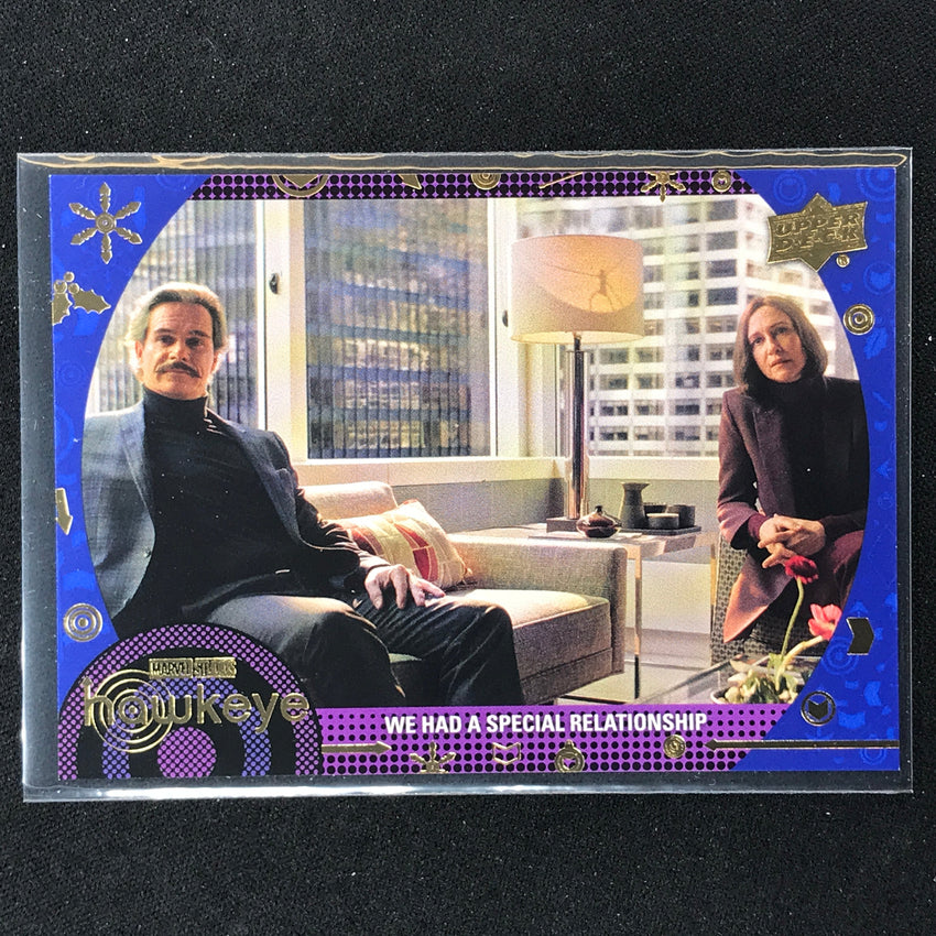 2023 Marvel Hawkeye WE HAD A SPECIAL RELATIONSHIP Base Blue 75/199 #25