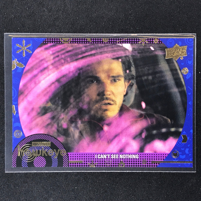 2023 Marvel Hawkeye I Cant See Nothing Base Blue 156/199 No 39