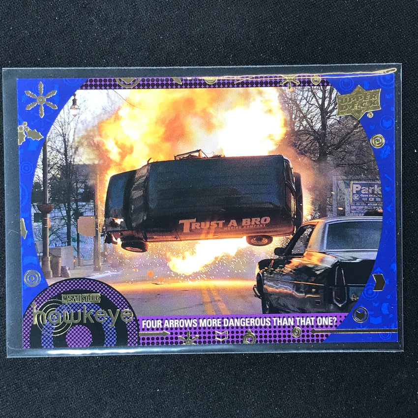 2023 Marvel Hawkeye Four Arrows More Dangerous Than That One Base Blue 32/199