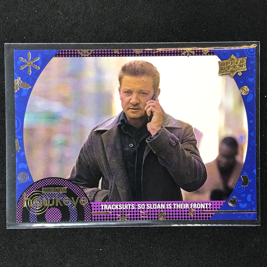 2023 Marvel Hawkeye Tracksuits. So Sloan Is Their Front Base Blue 16/199 No 51
