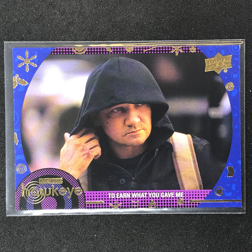 2023 Marvel Hawkeye TO EARN WHAT YOU GAVE ME Base Blue 162/199 #70