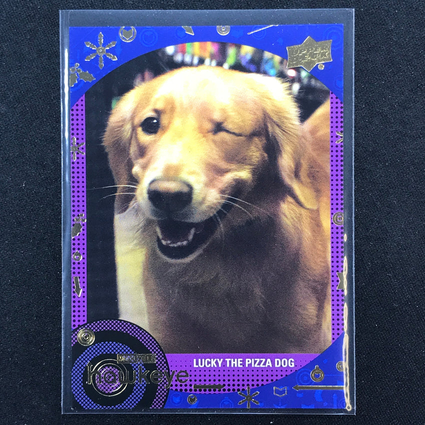 2023 Marvel Hawkeye LUCKY THE PIZZA DOG Base Ensemble Blue 14/199 #98