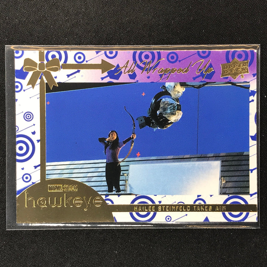2023 Marvel Hawkeye Hailee Steinfeld Takes Aim All Wrapped Up Blue 105/199 No 1