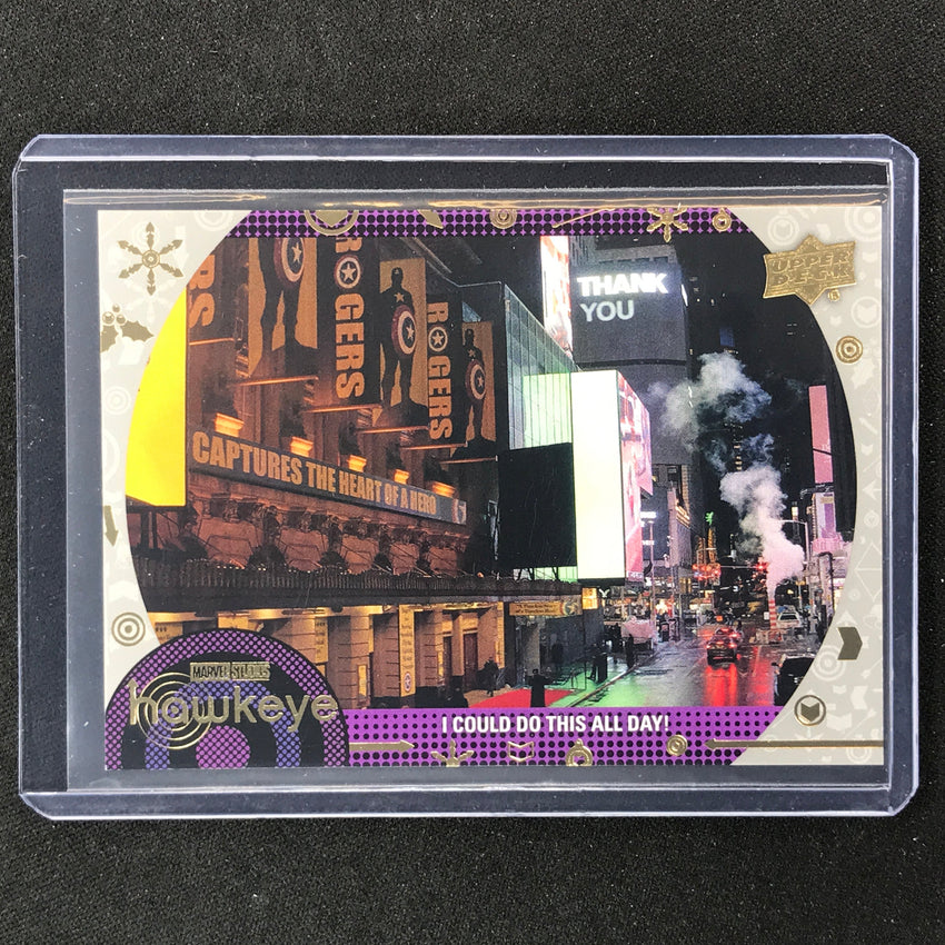 2023 Marvel Hawkeye I Could Do This All Day Base Silver 63/100