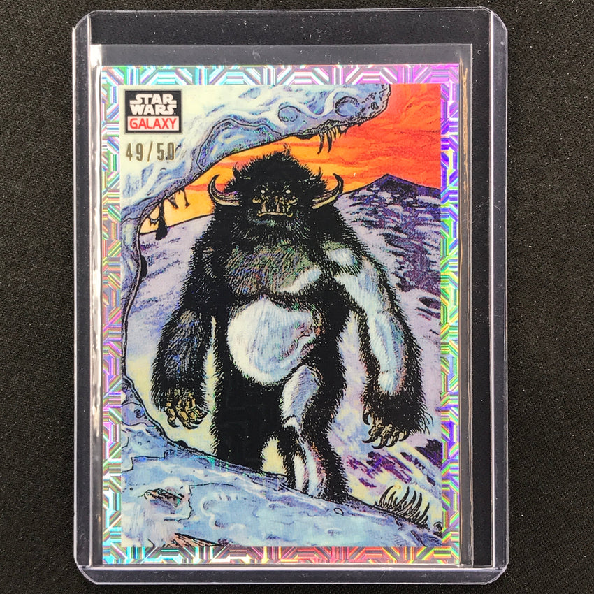 2023 Star Wars Galaxy Chrome Wild Wampa Base Mojo 49/50 No 9