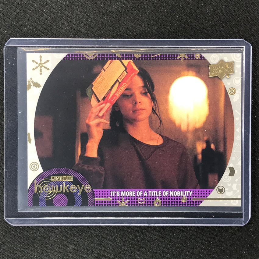 2023 Marvel Hawkeye Its More Of A Title Of Nobility Base Silver 26/100