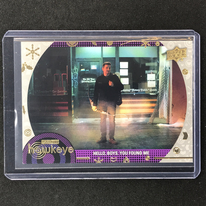 2023 Marvel Hawkeye Hello Boys. You Found Me Base Silver 16/100
