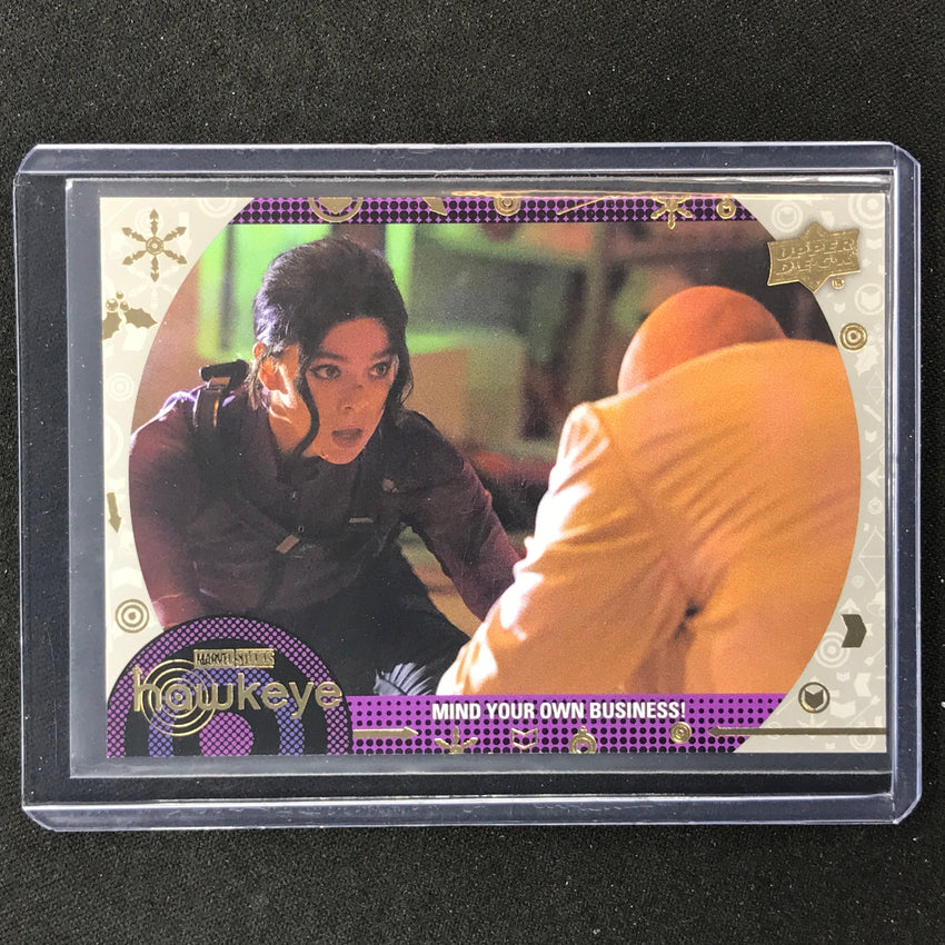 2023 Marvel Hawkeye Mind Your Own Business Base Silver 76/100