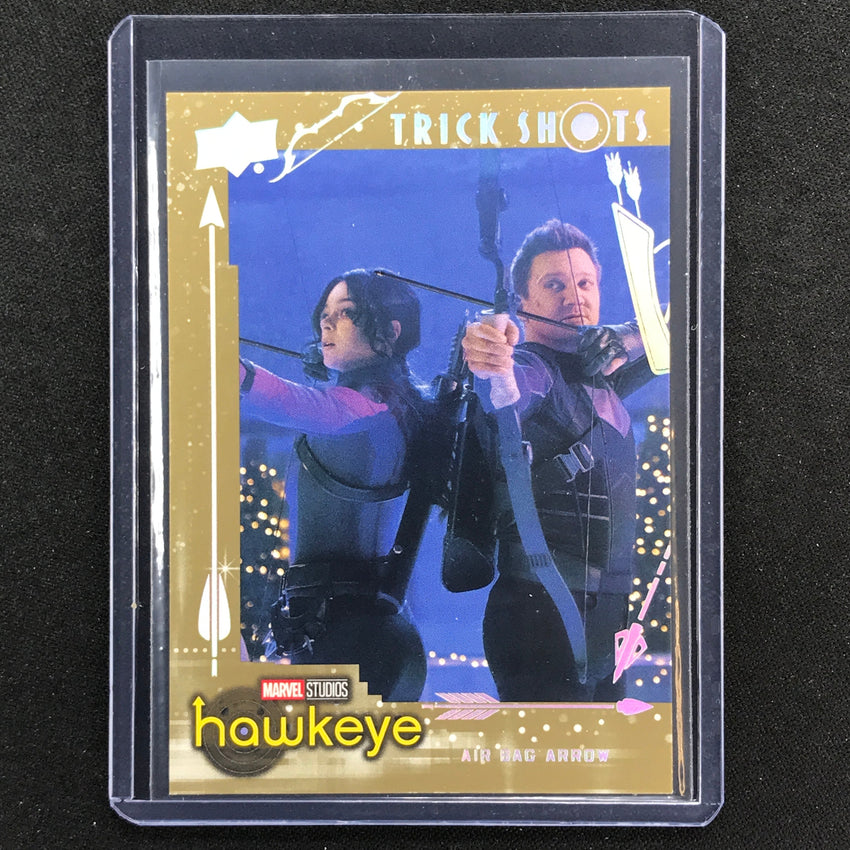 2023 Marvel Hawkeye Air Bag Arrow Trick Shots Gold 9/57