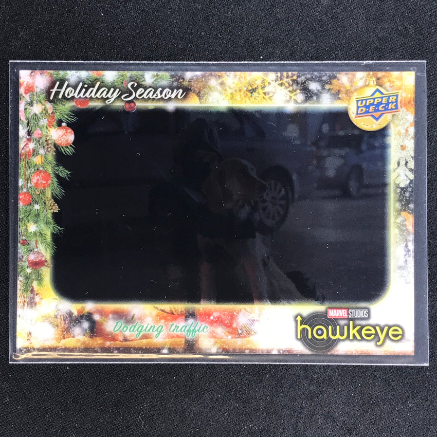 2023 Marvel Hawkeye DODGING TRAFFIC Holiday Season Acetate Base #16