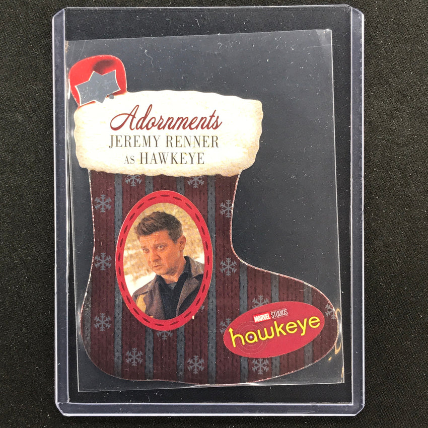 2023 Marvel Hawkeye JEREMY RENNER AS HAWKEYE Adornments Stockings Die-Cut SP #6