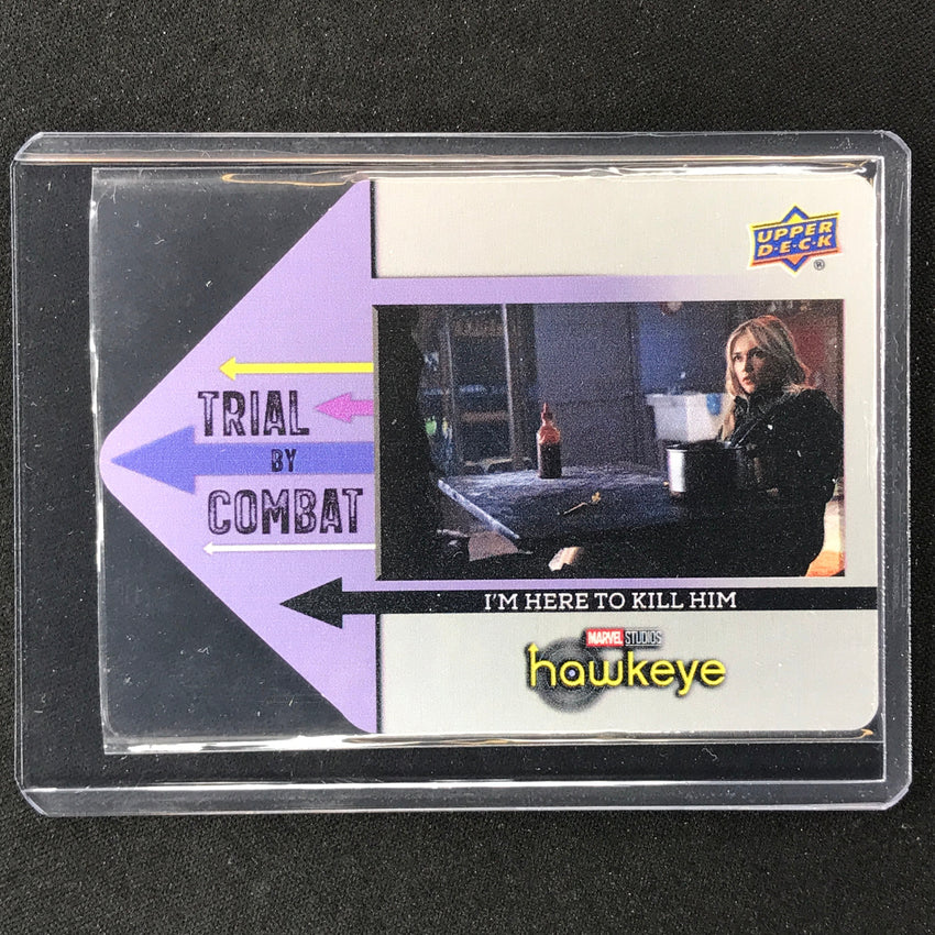 2023 Marvel Hawkeye Im Here To Kill Him Trial By Combat Metal Die-cut No 28