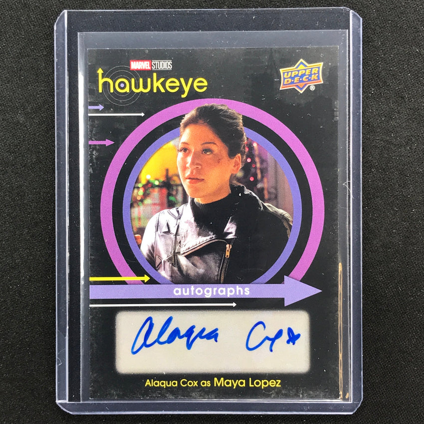 2023 Marvel Hawkeye ALAQUA COX AS MAYA LOPEZ Autographs Base SP #AL