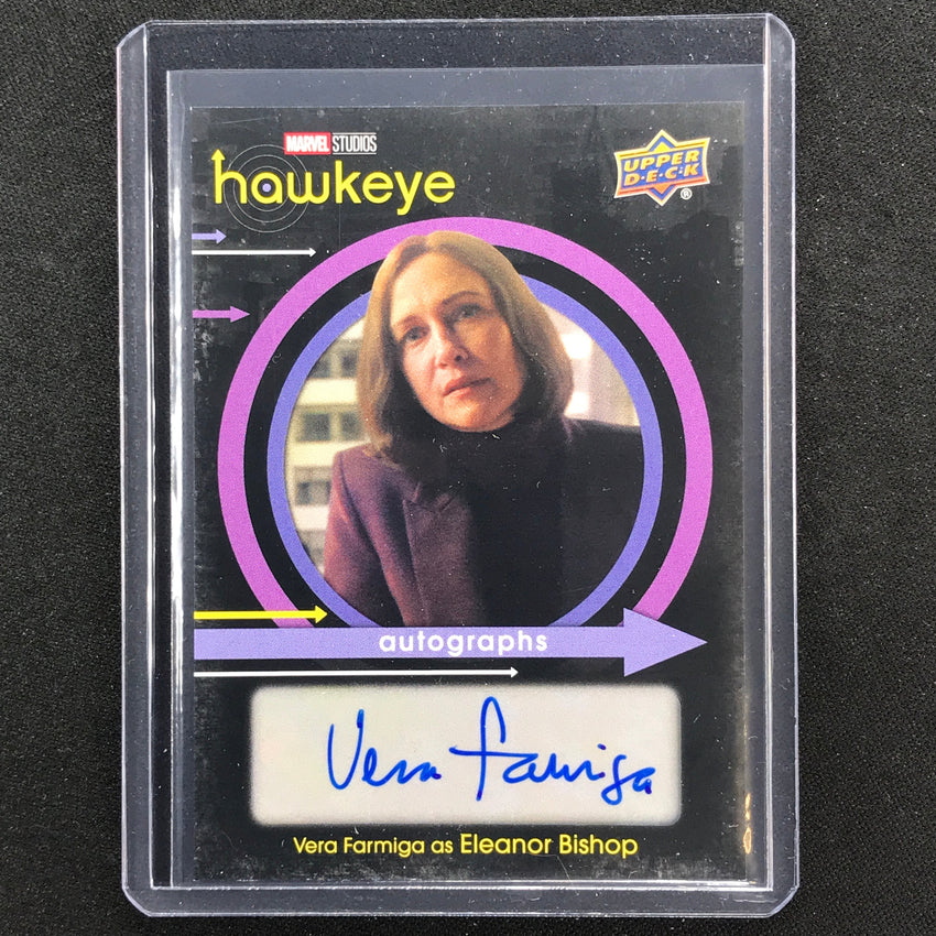 2023 Marvel Hawkeye Vera Farmiga As Eleanor Bishop Autographs Base Sp No Fa