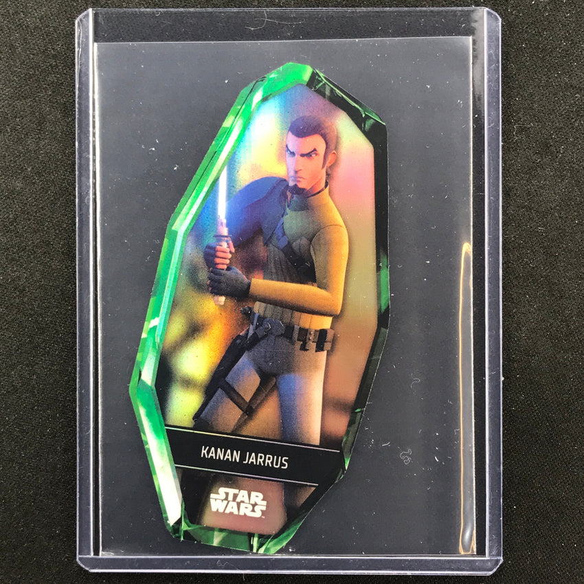 2023 Star Wars Galaxy Chrome Kanan Jarrus Kyber Crystals Die-cut Ssp No 12 B