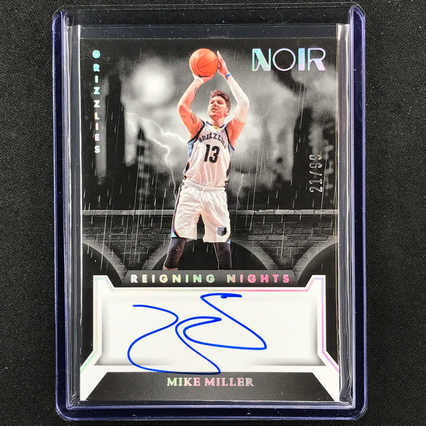 2022-23 Noir Mike Miller Reigning Nights Signatures Auto Holo Silver 21/99