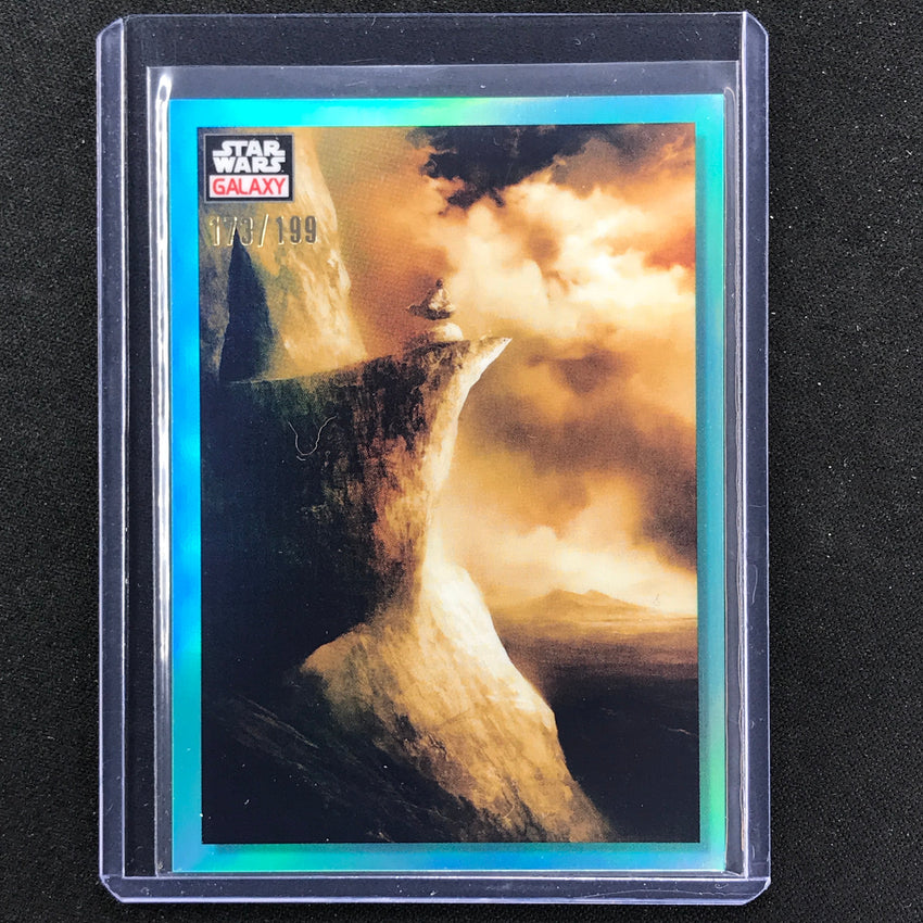 2023 Star Wars Galaxy Chrome SUNSET Base Aqua 173/199 #62