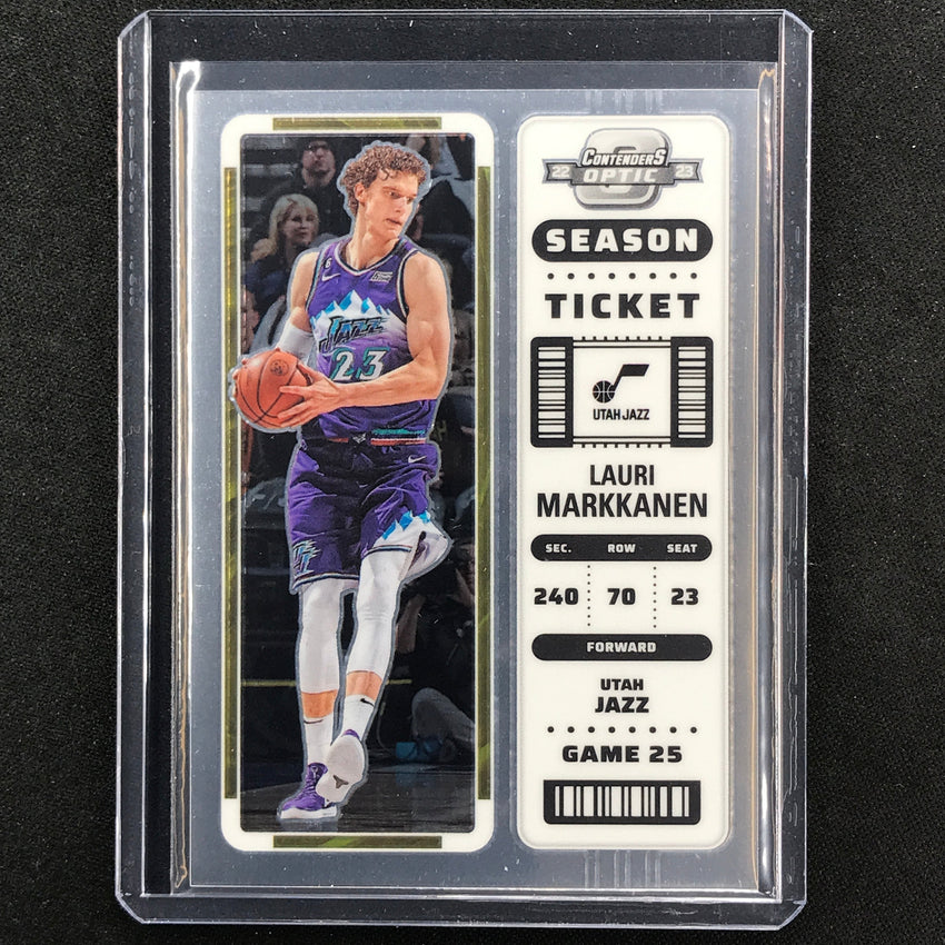 2022-23 Contenders Optic LAURI MARKKANEN Season Ticket Base #78