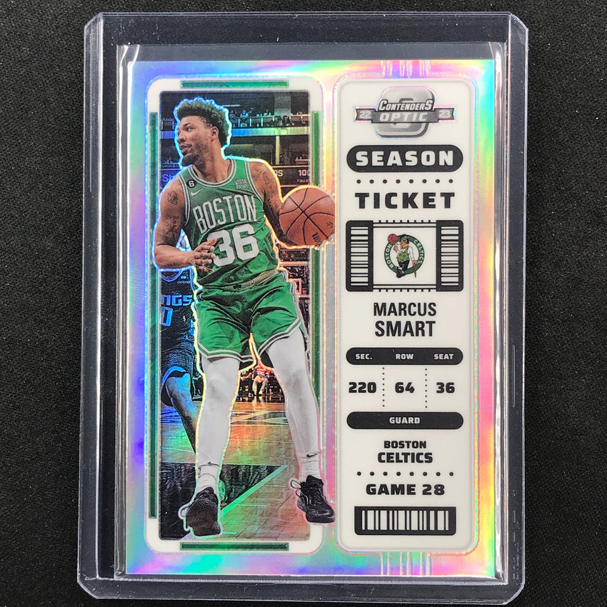 2022-23 Contenders Optic MARCUS SMART Season Ticket Silver Prizm #1