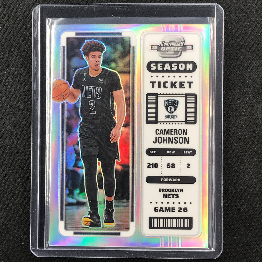 2022-23 Contenders Optic CAMERON JOHNSON Season Ticket Silver Prizm #16