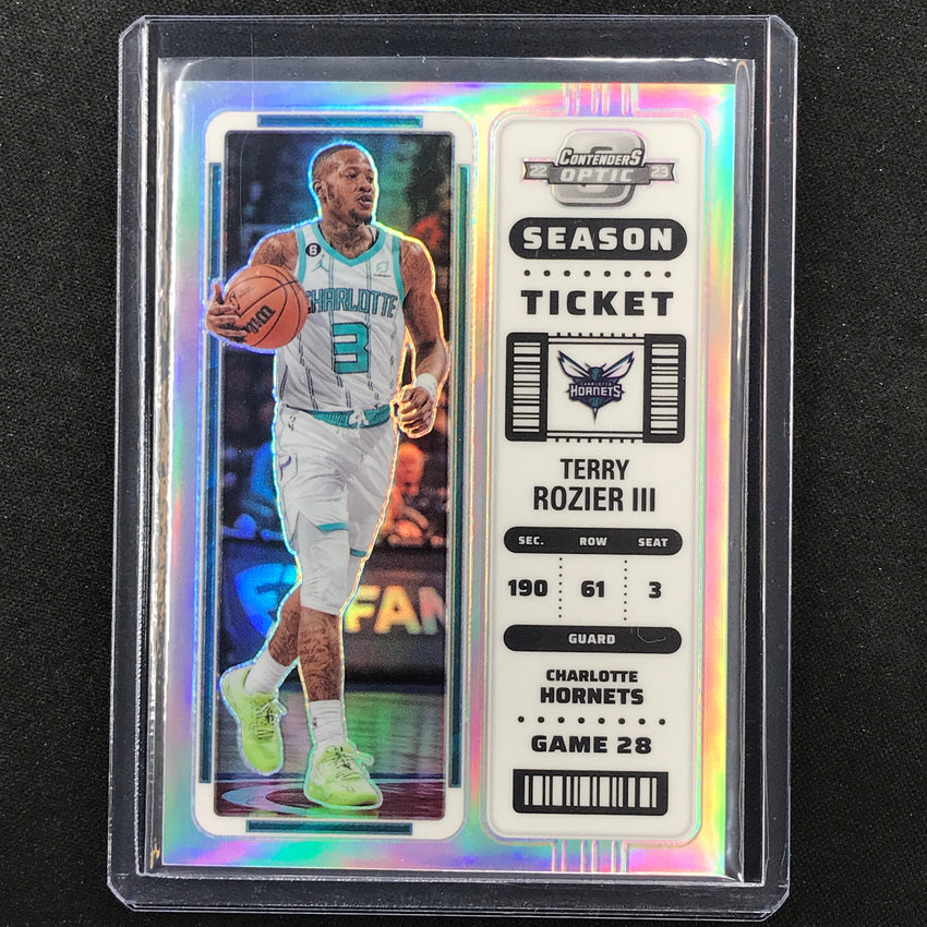 2022-23 Contenders Optic TERRY ROZIER III Season Ticket Silver Prizm #48